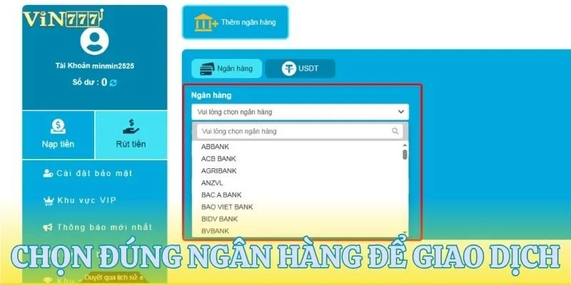 Chọn ngân hàng phù hợp nhất để giao dịch thành công